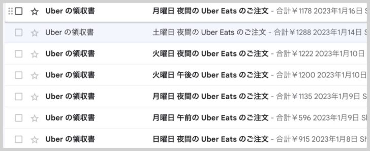 Uber Eatsを福岡で500回以上注文してます