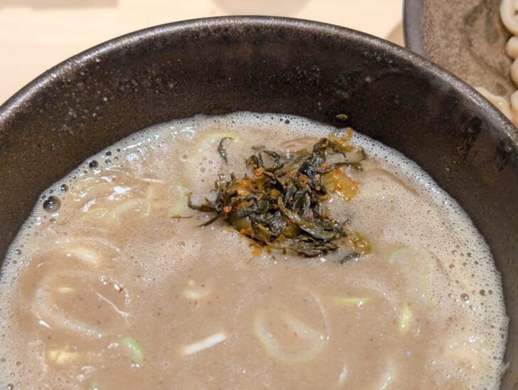 辛子高菜での味変ができるのは嬉しい