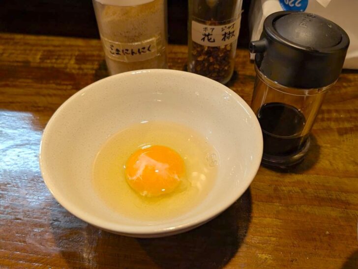 後半は卵かけご飯を楽しめるのも嬉しいポイント