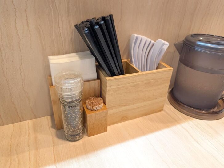 卓上の調味料はコショウのみ