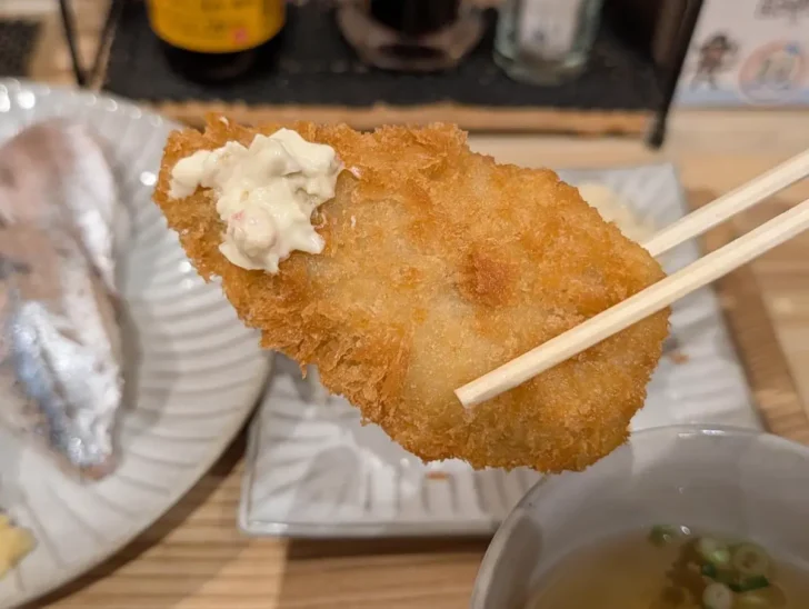 アジフライがめちゃくちゃうまい